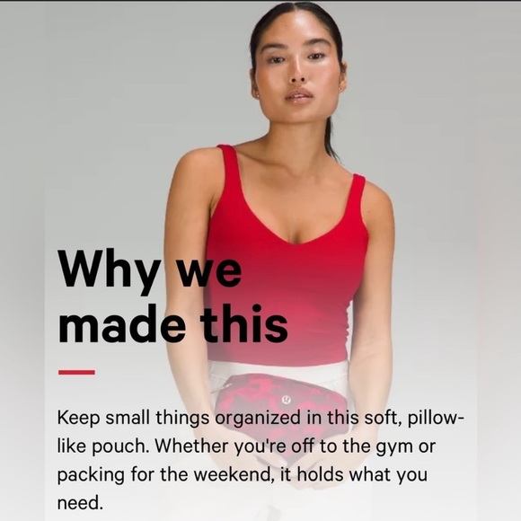 SOLD! Lululemon Athletica New Year Feeling Ready Mini Zip Pouch Red Camouflage - Picture 13 of 16